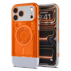   Spigen Classic C1 MagFit Apple iPhone 17 Pro / 18 Pro tok, MagSafe, Tangerine, narancs