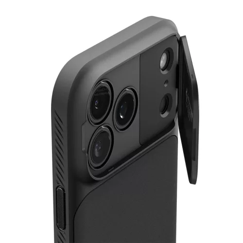 Spigen Optik Armor MagFit Apple iPhone 17 Pro / 18 Pro tok, MagSafe, Black, fekete