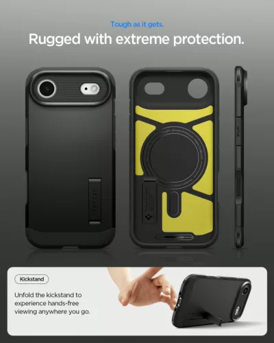 Spigen Tough Armor T MagFit Apple iPhone Air (2025) tok, MagSafe, fekete