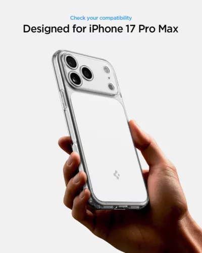 Spigen Ultra Hybrid T MagFit Apple iPhone 17 Pro Max / 18 Pro Max tok, MagSafe, Glossy White, fehér