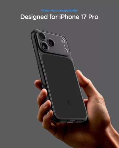Spigen Ultra Hybrid T MagFit Apple iPhone 17 Pro Max / 18 Pro Max tok, MagSafe, Matte Black, fekete