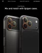 Spigen Glas.tR EZ Fit Optik Pro Apple iPhone 17 Pro / 17 Pro Max / 16 Pro / 16 Pro Max / 15 Pro / 15 Pro Max / 14 Pro / 14 Pro Max, Tempered kameralencse-védő fólia felhelyező kerettel, narancs (2db)