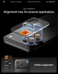 Spigen Glas.tR EZ Fit Optik Pro Apple iPhone 17 Pro / 17 Pro Max / 16 Pro / 16 Pro Max / 15 Pro / 15 Pro Max / 14 Pro / 14 Pro Max, Tempered kameralencse-védő fólia felhelyező kerettel, narancs (2db)