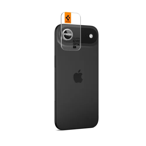 Spigen Glas.tR EZ Fit Optik Pro Apple iPhone Air (2025) Tempered kameralencse-védő fólia felhelyező kerettel, ezüst (2db)