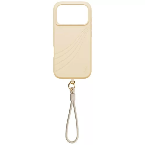 Uniq Coehl Serina Apple iPhone 17 Pro / 18 Pro MagSafe tok csukló pánttal, bézs
