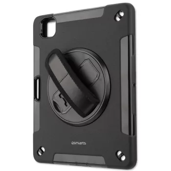   4smarts Rugged Apple iPad Air 11" 2024 / 2025 / Pro 11" 2021 / 2020 strapabíró, ütésálló tablet tok, fekete