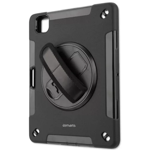 4smarts Rugged Apple iPad Air 11" 2024 / 2025 / Pro 11" 2021 / 2020 strapabíró, ütésálló tablet tok, fekete