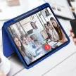 Origami Smart Case Apple iPad Air 11 (2024 / 2025) / iPad Air 4 / 5 (2020 / 2022) mappa tok, érintőceruza tartóval, kék