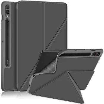   Origami Smart Case Apple iPad Air 11 (2024 / 2025) / iPad Air 4 / 5 (2020 / 2022) mappa tok, érintőceruza tartóval, szürke