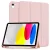 Tech-Protect Sc Pen Apple iPad 11 2025 / iPad 10.9 2022 oldalra nyíló, kitámasztható mappa tok ceruza tartóval, rózsaszín