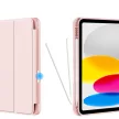 Tech-Protect Sc Pen Apple iPad 11 2025 / iPad 10.9 2022 oldalra nyíló, kitámasztható mappa tok ceruza tartóval, rózsaszín