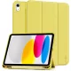 Tech-Protect Sc Pen Apple iPad 11 2025 / iPad 10.9 2022 oldalra nyíló, kitámasztható mappa tok ceruza tartóval, sárga