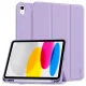 Tech-Protect Sc Pen Apple iPad 11 2025 / iPad 10.9 2022 oldalra nyíló, kitámasztható mappa tok ceruza tartóval, lila