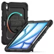 Tech-Protect Solid Apple iPad Air 11 2024 / 2025 tablet tok kitámasztóval, fekete