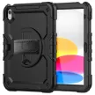 Tech-Protect Solid Apple iPad 11 2025 / 10.9 2022 tablet tok kitámasztóval, fekete