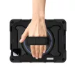 Tech-Protect Solid Apple iPad 11 2025 / 10.9 2022 tablet tok kitámasztóval, fekete