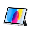 Tech-Protect Sc Pen Hybrid Apple iPad 11 2025 / 10.9 2022 oldalra nyíló, kitámasztható mappa tok ceruza tartóval, fekete