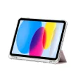 Tech-Protect Sc Pen Hybrid Apple iPad 11 2025 / 10.9 2022 oldalra nyíló, kitámasztható mappa tok ceruza tartóval, rózsaszín