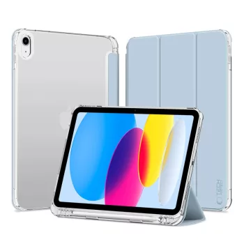   Tech-Protect Sc Pen Hybrid Apple iPad 11 2025 / 10.9 2022 oldalra nyíló, kitámasztható mappa tok ceruza tartóval, világoskék