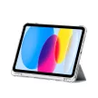 Tech-Protect Sc Pen Hybrid Apple iPad 11 2025 / 10.9 2022 oldalra nyíló, kitámasztható mappa tok ceruza tartóval, szürke