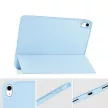 Tech-Protect Sc Pen Apple iPad 11 2025 / 10.9 2022 oldalra nyíló, kitámasztható mappa tok ceruza tartóval, világoskék