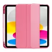 Tech-Protect Sc Pen Apple iPad 11 2025 / 10.9 2022 oldalra nyíló, kitámasztható mappa tok ceruza tartóval, magenta