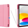 Tech-Protect Sc Pen Apple iPad 11 2025 / 10.9 2022 oldalra nyíló, kitámasztható mappa tok ceruza tartóval, magenta