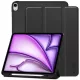 Tech-Protect Sc Pen Apple iPad Air 13 (2024 / 2025) oldalra nyíló, kitámasztható mappa tok ceruza tartóval, fekete