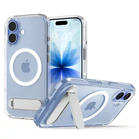   Spigen Ultra Hybrid S MagFit Apple iPhone 17 tok, MagSafe, Clear White, átlátszó-fehér