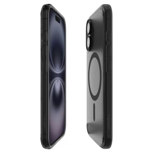 Spigen Ultra Hybrid T MagFit Apple iPhone 16 tok, MagSafe, Frost Black, fekete