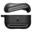 Spigen Rugged Armor Apple AirPods Pro 3 tok, karabinerrel, Matte Black, fekete