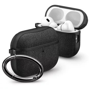   Spigen Urban Fit Apple AirPods Pro 3 tok, karabinerrel, Black, fekete
