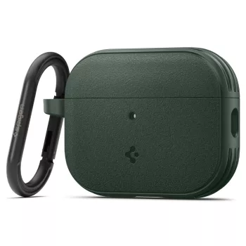   Spigen Vault Apple AirPods Pro 3 tok, karabinerrel, Midnight Green, sötétzöld