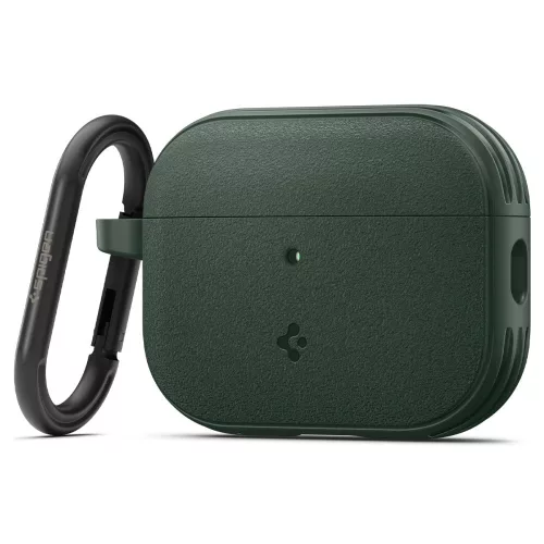 Spigen Vault Apple AirPods Pro 3 tok, karabinerrel, Midnight Green, sötétzöld