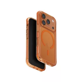   Uniq Combat Magclick Apple iPhone 17 Pro / 18 Pro MagSafe tok, átlátszó-narancs