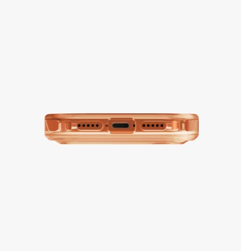 Uniq Combat Magclick Apple iPhone 17 Pro / 18 Pro MagSafe tok, átlátszó-narancs