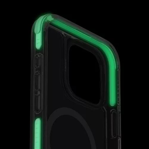 Uniq Combat Active Luminous Magclick Apple iPhone 16 Pro MagSafe tok, átlátszó-fehér (világítós)