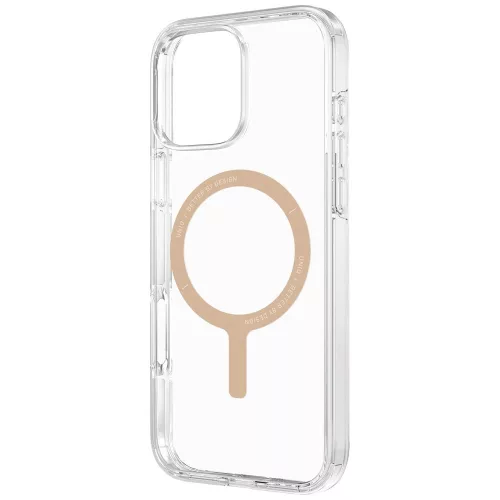 Uniq Clario Magclick Apple iPhone 16 Pro Max MagSafe tok, átlátszó-arany