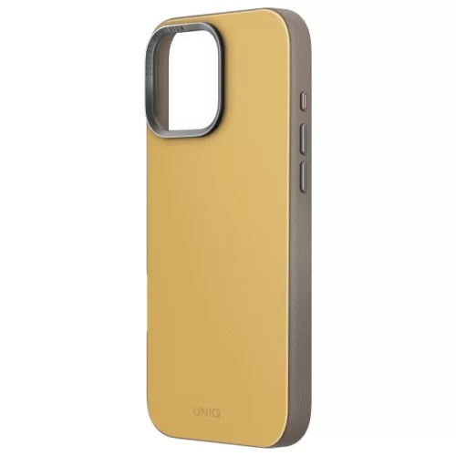 Uniq Lyden DS Magclick Apple iPhone 16 Pro MagSafe tok, sárga-szürke
