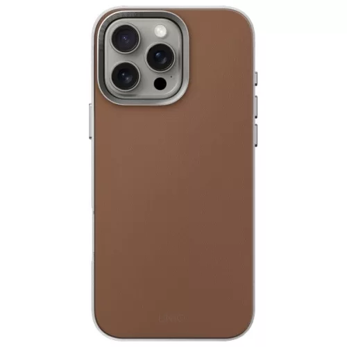 Uniq Lyden DS Magclick Apple iPhone 16 Pro MagSafe tok, barna-szürke