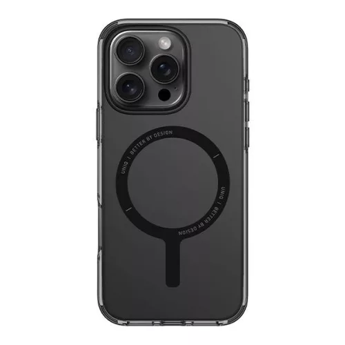 Uniq Clario Magclick Apple iPhone 16 Pro MagSafe tok, fekete