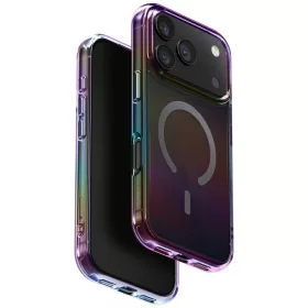   Uniq Hybrid Iridescia iPhone 17 Pro Max / 18 Pro Max Magsafe tok, színes-sötét (holographic)
