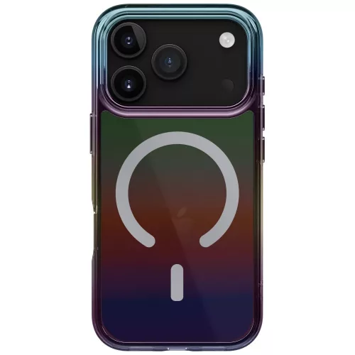 Uniq Hybrid Iridescia iPhone 17 Pro Max / 18 Pro Max Magsafe tok, színes-sötét (holographic)