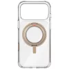 Uniq Swivix Apple iPhone 17 Pro Max / 18 Pro Max tok 360 fokban állítható kitámasztóval, átlátszó-arany