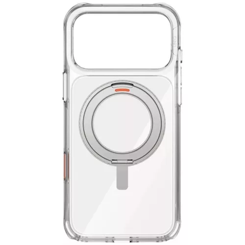 Uniq Swivix Apple iPhone 17 Pro Max / 18 Pro Max tok 360 fokban állítható kitámasztóval, átlátszó