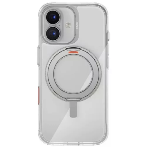Uniq Swivix Apple iPhone 17 tok 360 fokban állítható kitámasztóval, átlátszó