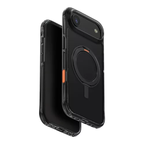 Uniq Swivix Apple iPhone Air (2025) tok 360 fokban állítható kitámasztóval, fekete