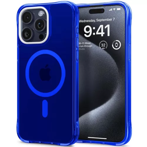 Spigen Cyrill Ultra Sheer Mag Apple iPhone 15 Pro tok, Denim, sötétkék