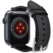 Spigen Retro Fit Apple Watch Ultra 3 / 2 / 1 49mm 10 46mm / 9 / 8 / 7 45mm / SE (2 / 1) / 6 / 5 / 4 44mm / 3 / 2 / 1 42mm műbőr szíj, fekete