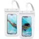 Spigen Aqua Shield A601 univerzális vízálló tok, fehér, 2 db / csomag